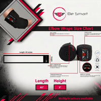 Be Smart Elbow Wraps Black
