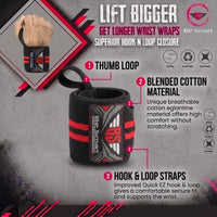 Be Smart Wrist Wrap Red