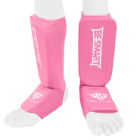 Be Smart Pink Kids Shin Instep Guards – Padded Shin Pads for Girls, MMA, Muay Thai, Kickboxing & Karate