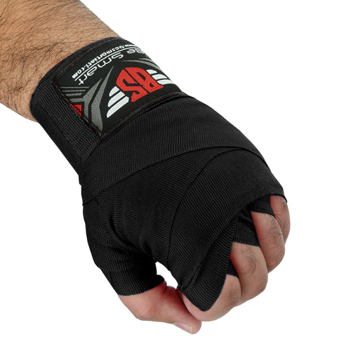 Be Smart Boxing Hand Wraps Inner Gloves for MMA, Muay Thai & Boxing Training Black
