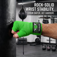 Be Smart Green Boxing Hand Wraps – 2.5m, 3.5m & 4.5m (Pair)