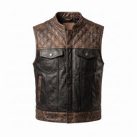 Men's Leather Vest – Design 131