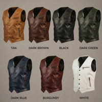 Men's Brown Leather Vest – New folder (4)