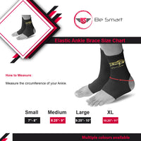 Be Smart Ankle Brace Support Black Red