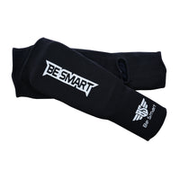 Be Smart Kids Shin Instep Guards – Padded Shin Pads for MMA, Muay Thai, Kickboxing & Karate (Black)