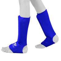 Be Smart Kids Shin Instep Guards – Padded Shin Pads for MMA, Muay Thai, Kickboxing & Karate (Blue)