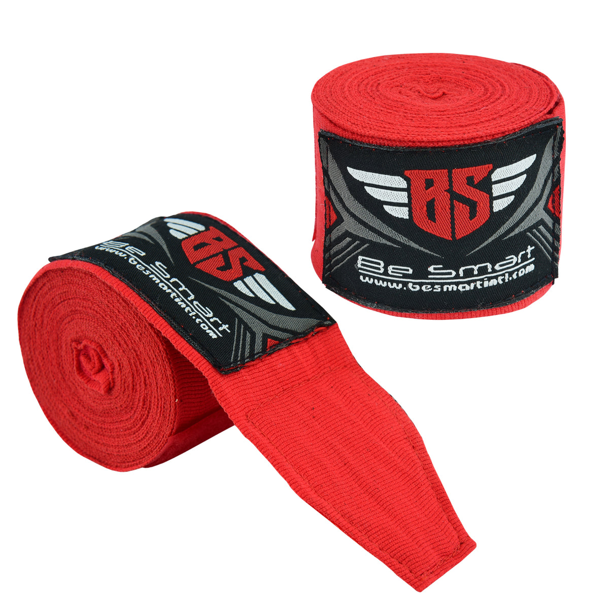 Be Smart Red Boxing Hand Wraps – 2.5m, 3.5m & 4.5m (Pair)