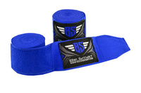 Be Smart Blue Boxing Hand Wraps – Elasticated Inner Gloves for Boxing, MMA, Muay Thai & Kickboxing (Pair)