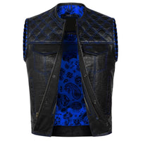 Men's Gold Leather Vest – vest 4 colors