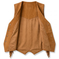 Men's Brown Leather Vest – Design 067