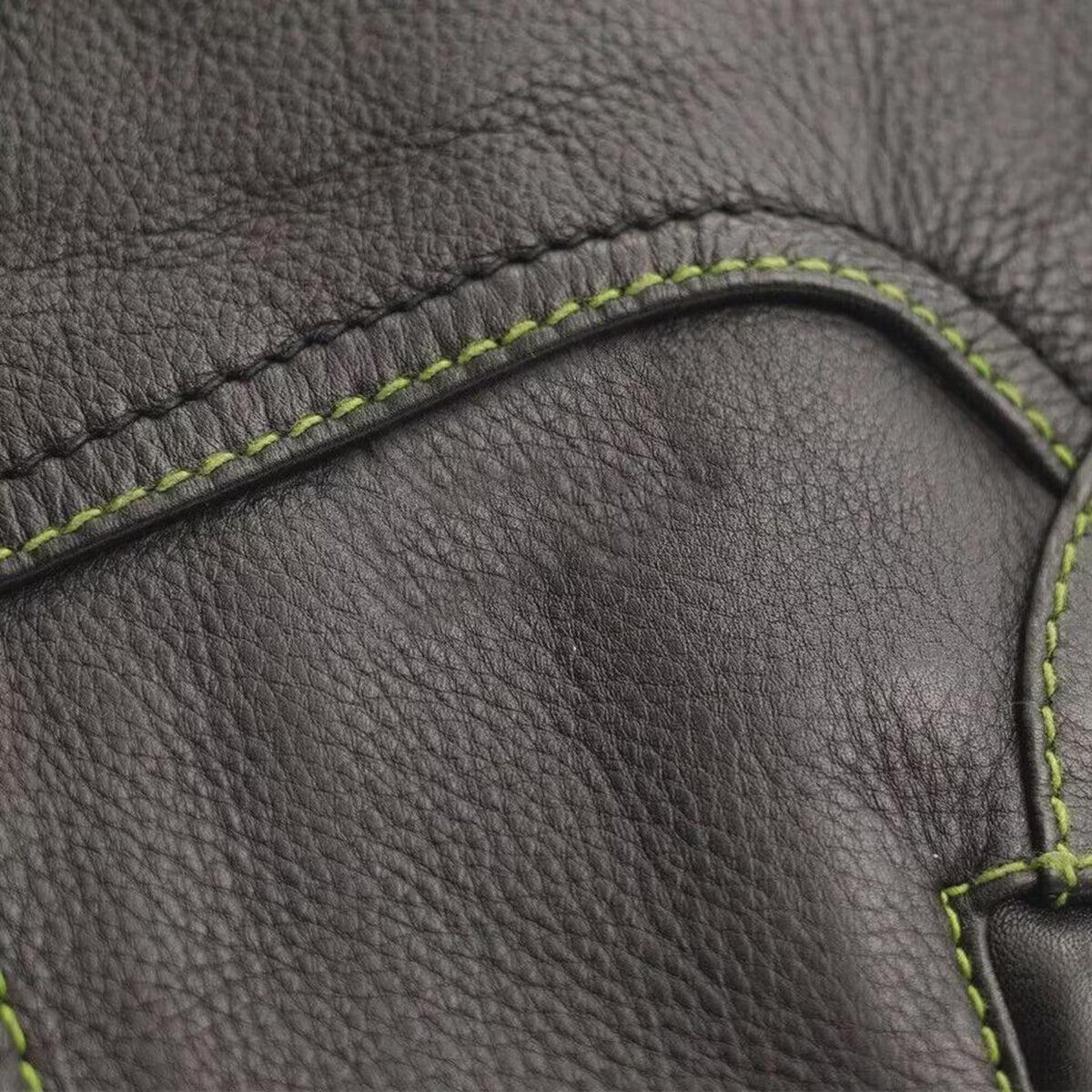 Men's Green Leather Vest – Design 105