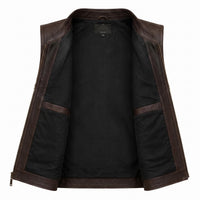 Men's Leather Vest – Design 106