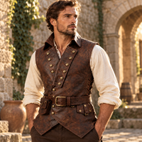 Men's Leather Vest – Design 133