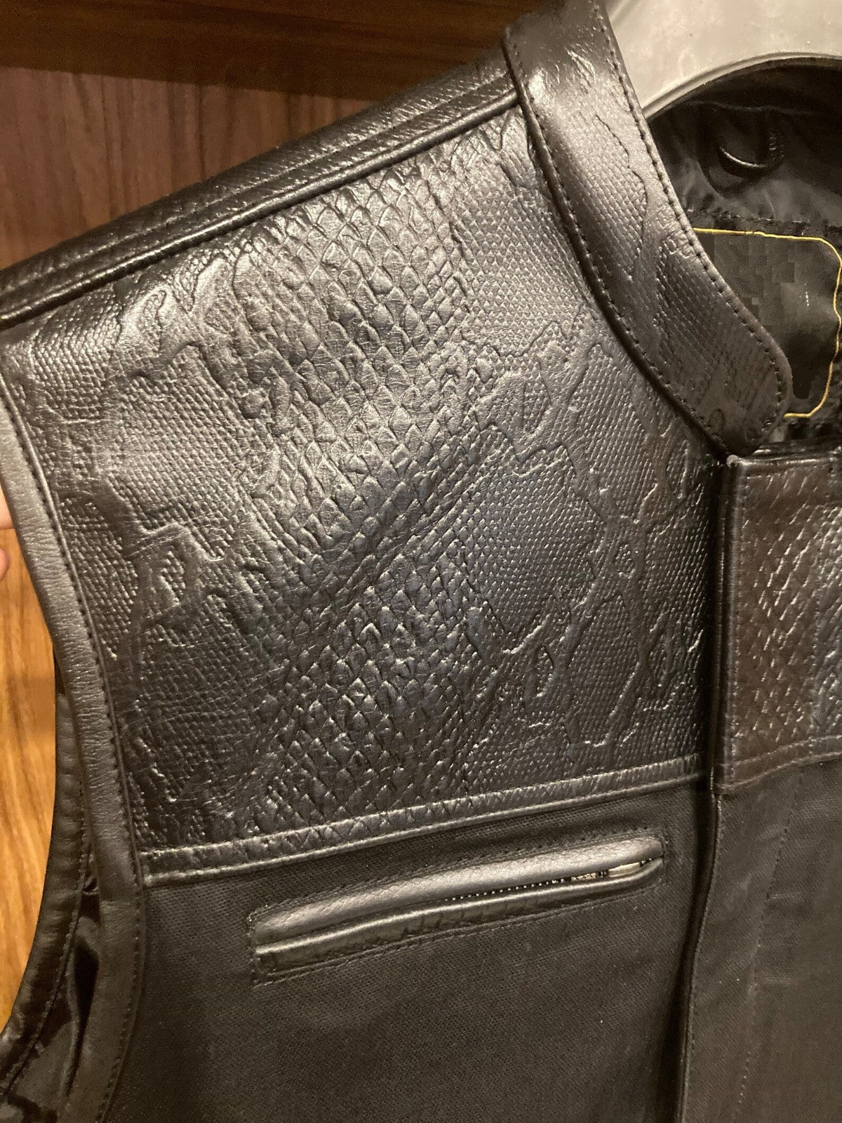 Men's Leather Vest – Design 016