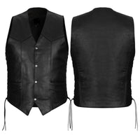 Men's Leather Vest – Design 032
