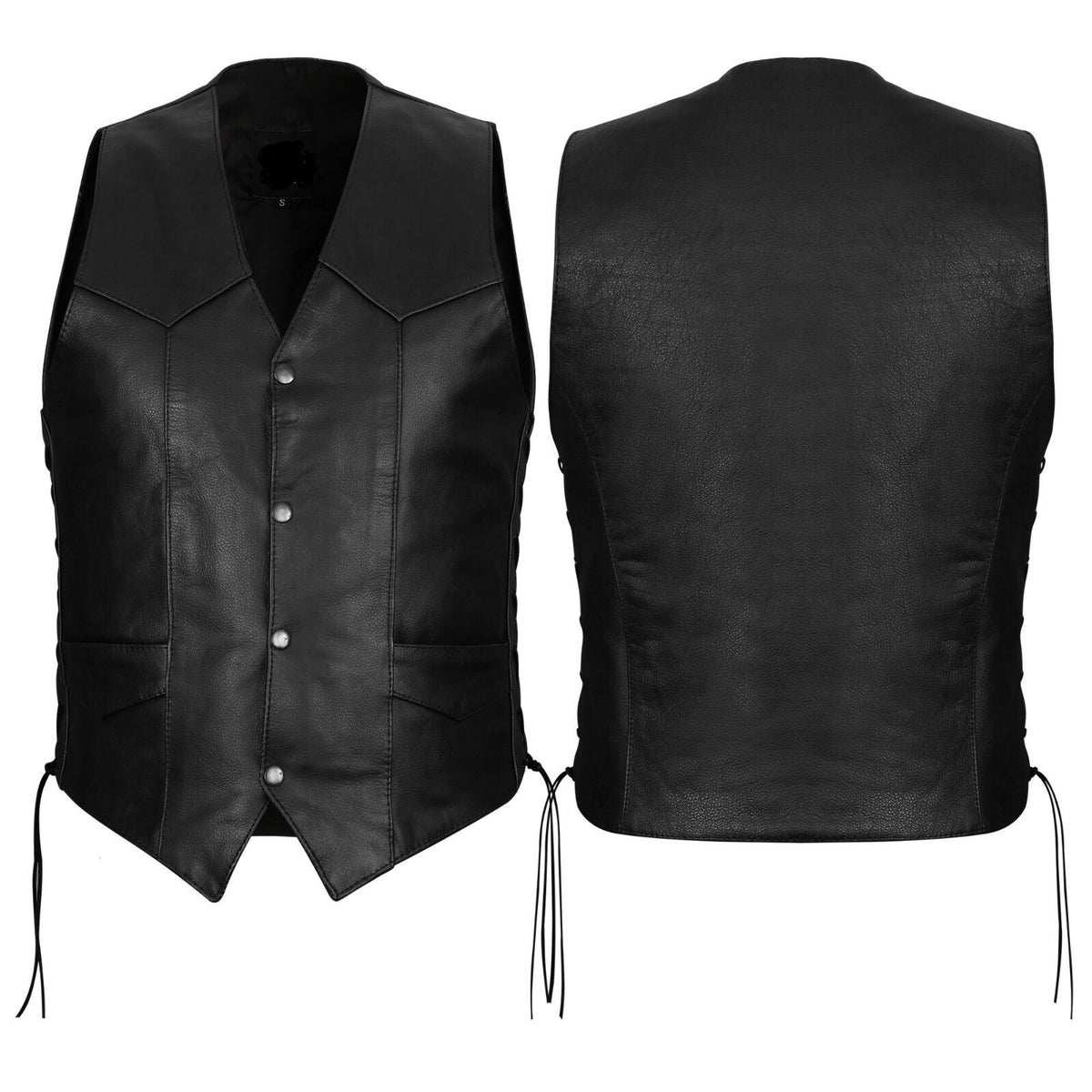 Men's Leather Vest – Design 032