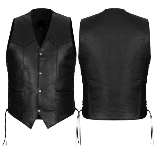 Men's Leather Vest – Design 032