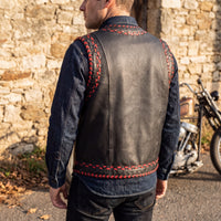 Men's Leather Vest – Design 033