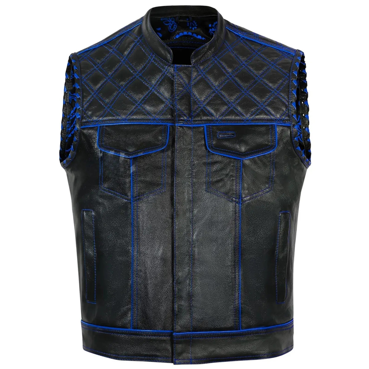 Men's Leather Vest – Design 035