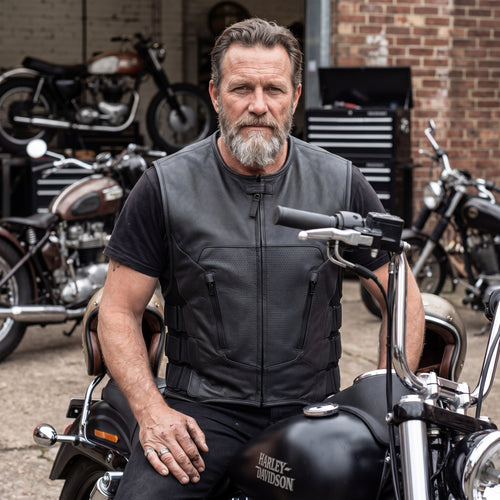 Men's Leather Vest – Design 037