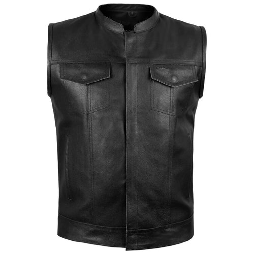 Men's Leather Vest – Design 039