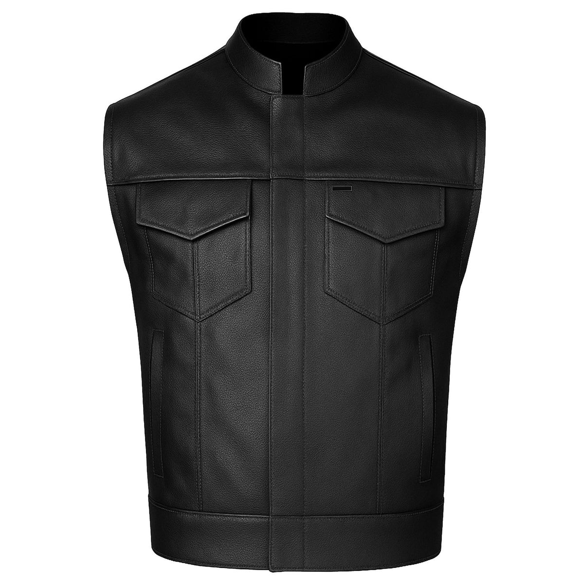 Men's Leather Vest – Design 043