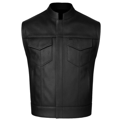 Men's Leather Vest – Design 043