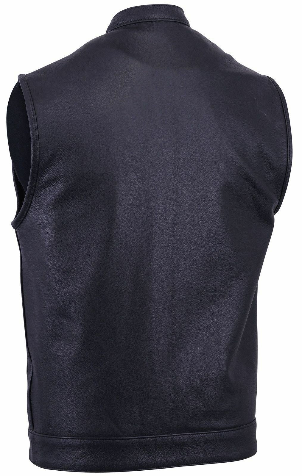 Men's Leather Vest – Design 046