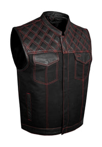 Men's Leather Vest – Design 047