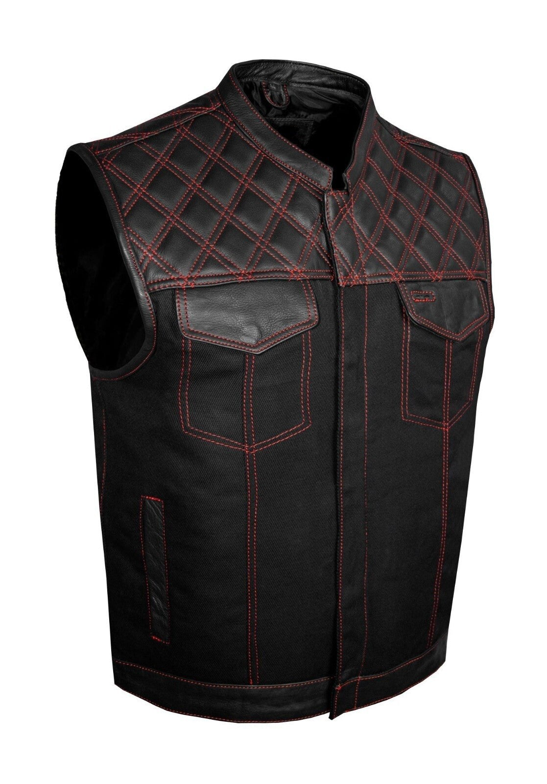 Men's Leather Vest – Design 047