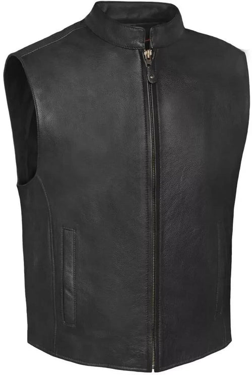 Men's Leather Vest – Design 050