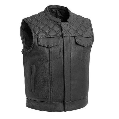 Men's Leather Vest – Design 052