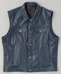 Men's Leather Vest – Design 053