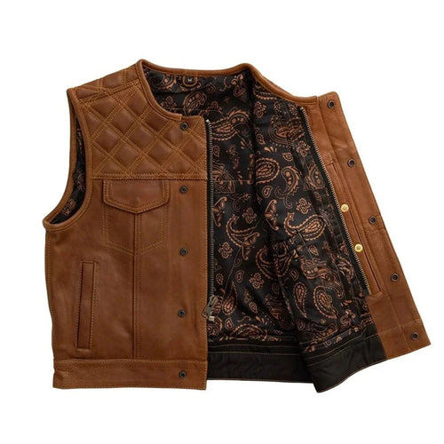 Men's Leather Vest – Design 059