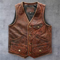 Men's Leather Vest – Design 060