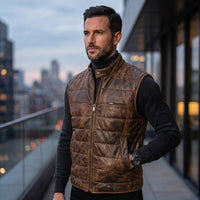 Men's Leather Vest – Design 071