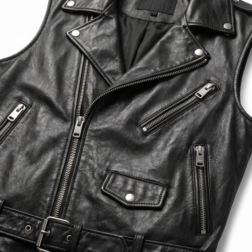 Men's Leather Vest – Design 093