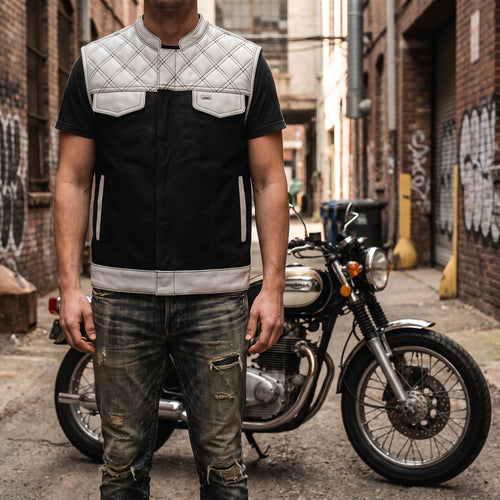 Men's Leather Vest – Design 095