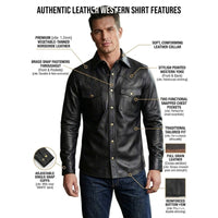 Men's Leather Shirt – Design 007