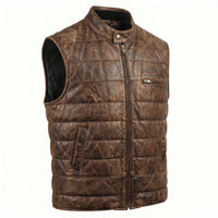 Men's Leather Vest – Design 071