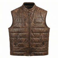 Men's Leather Vest – Design 071