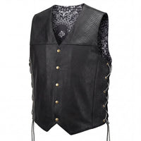 Men's Leather Vest – Design 036