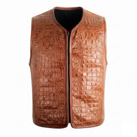 Men's Leather Vest – Design 109