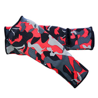 Be Smart Red Camo Kids Shin Instep Guards – Padded Shin Pads for MMA, Muay Thai, Kickboxing & Karate