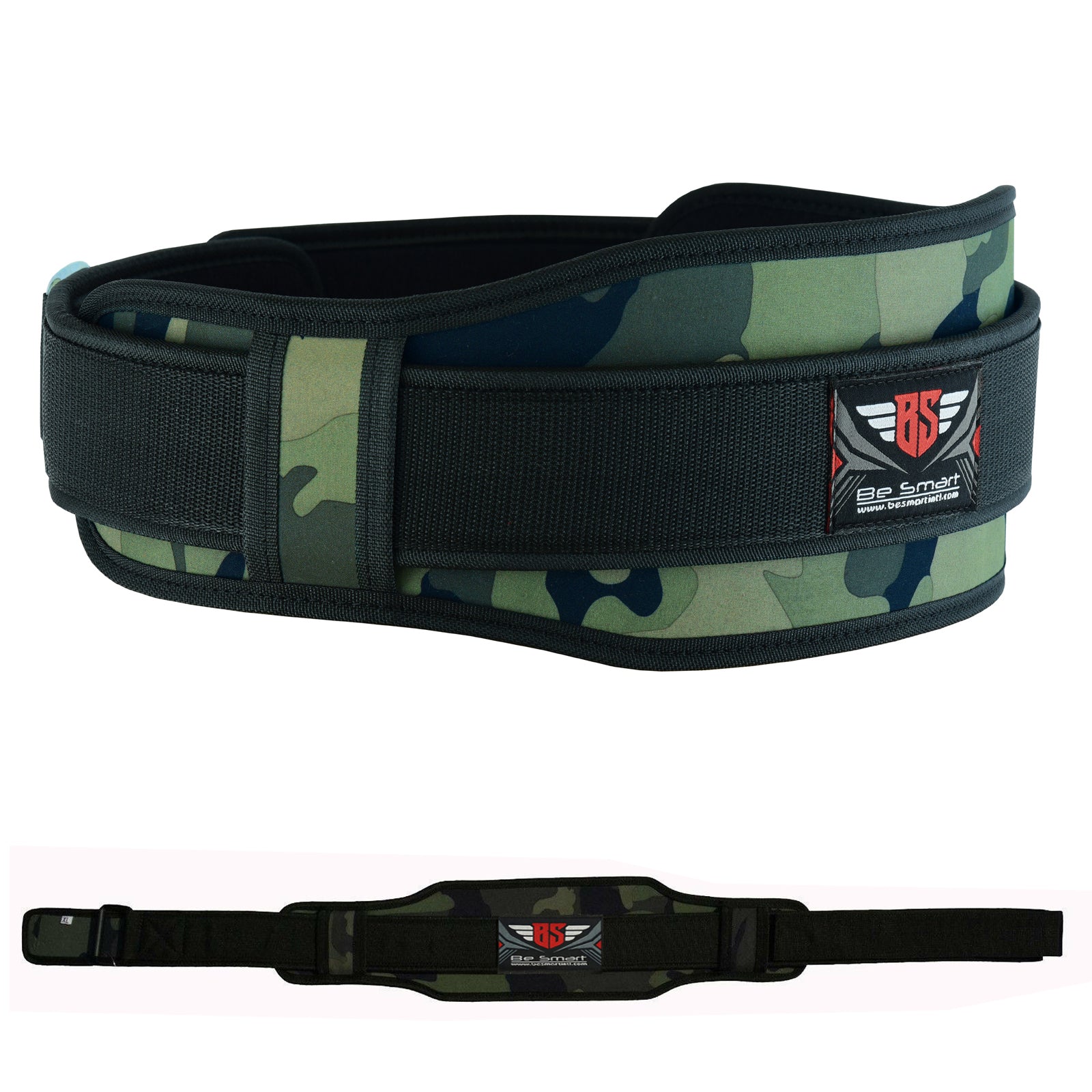 Be Smart weight lifting belt green camo