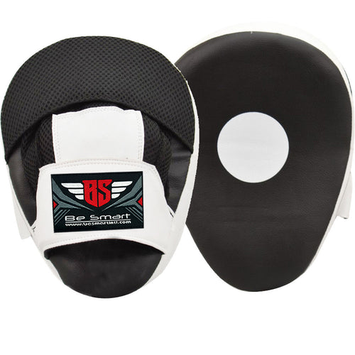 Be Smart Black White Boxing Focus Pads - Pair