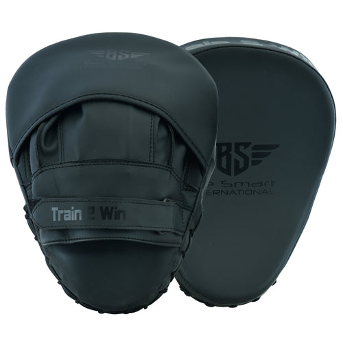 Be Smart Matte Black Boxing Focus Pads - Pair