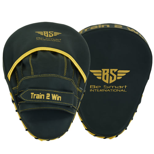 Be Smart Matte Gold Boxing Focus Pads - Pair