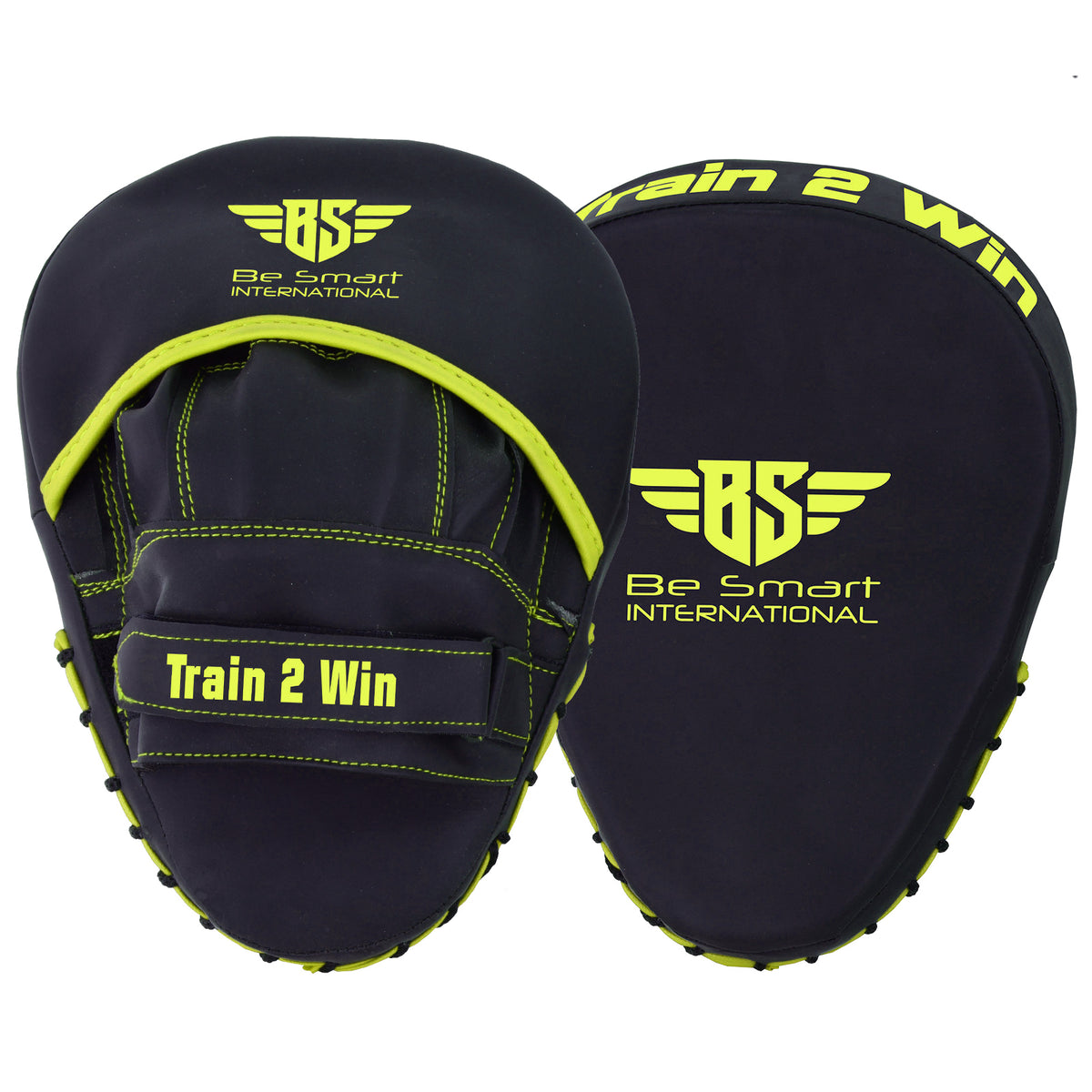Be Smart Matte Green Boxing Focus Pads - Pair