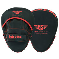 Be Smart Matte Red Boxing Focus Pads - Pair